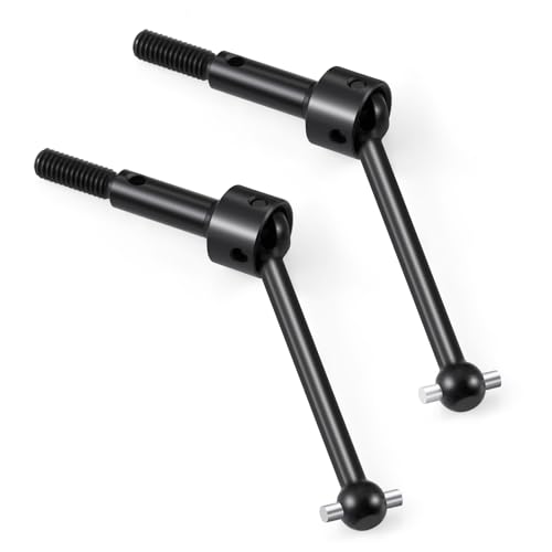 Hard Steel Universal Front & Rear Axle Drive Shaft CVD Set Dogbone Joint Compatible with Tamiya TT02 1/10 RC On Road Touring Car Upgrades