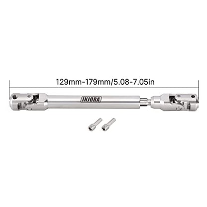 INJORA Stainless Steel Heavy-Duty Drive shafts for 1/10 RC (129mm-179mm) - size: 129mm-179mm