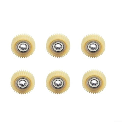 6PCS 36T Nylon Planetary Gear Set for E-Bike Hub Motor, Straight Gear with 608 Bearing, Wear Resistant Electric Bicycle Transmission Parts, Lightweight Replacement Components(Straight Gear)