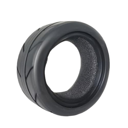 RC 1/10 On Road Tires 4PCS Soft Rubber Touring Car Tires with Foam Insert Compatible with Traxxas 4 Tec 2.0 Tamiya TT01 XV01 Kyosho WR8 HPI HSP WLtoys 1/10 RC Racing Car