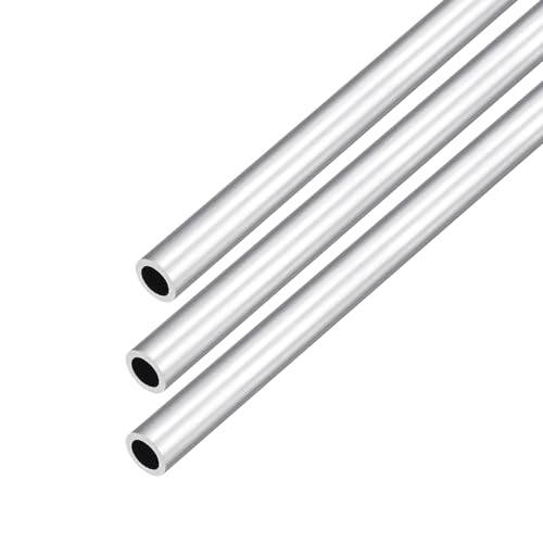 DMiotech 3Pack (8mm OD x 5mm ID) 6063 Aluminum Round Tube 300mm Length Industry Metal Tubing for Machinery Frame Construction DIY Projects - size: 8mm x 5mm x 300mm