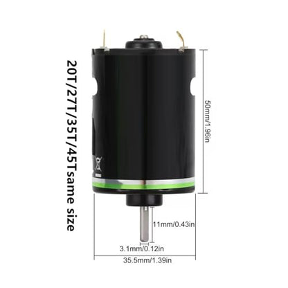 540 Brushed Motor with Heatsink, High Torsion Efficiency Motor for 1/10 RC Climbing Car Off Road Vehicle Racing Car