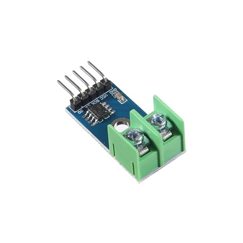 MAX6675 K-Type Thermocouple Module, DC 3-5V, SPI | 0-1024C range, 0.25C resolution, -20 to 85C operating range, M6 screw probe, for Arduino
