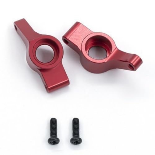 15Pc/Set Compatible with HAIBOXING 1/18 RC Car Parts, Metal Upgrade Parts Suspension Arm Steering Knuckle Wheel Hub Shock Tower for HBX 18859 18858 18857 18856 RC Cars Accessories (Red) - color: Red