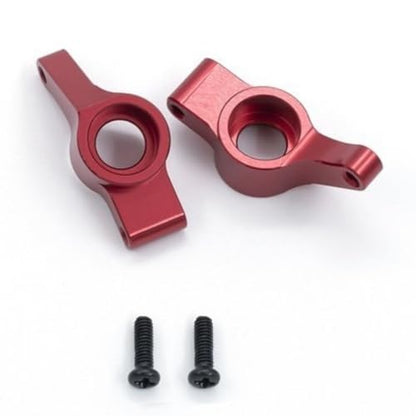 15Pc/Set Compatible with HAIBOXING 1/18 RC Car Parts, Metal Upgrade Parts Suspension Arm Steering Knuckle Wheel Hub Shock Tower for HBX 18859 18858 18857 18856 RC Cars Accessories (Red) - color: Red