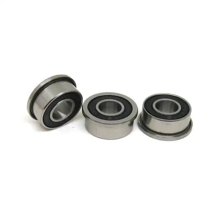 10Pcs F695 2RS Bearing 5 * 13 * 4mm ABEC-7 Flanged Miniature F695 RS Ball Bearings F695RS for VORON Mobius 2/3 3D Print