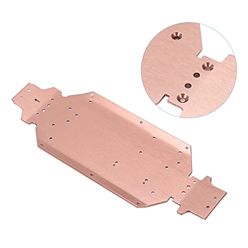 RC Car Chassis Plate, Aluminum Alloy Metal Chassis with High Rigidity and Durable Construction for 1:14 144001 144002 144010 Remote Control Car Upgrade Part