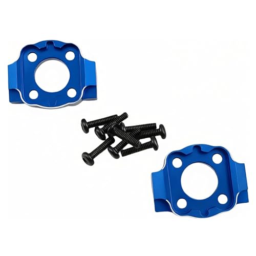 Spindle Carrier Set for Losi 1/18 Mini LMT 4X4 Brushed Truck (Blue) | Aluminum,Front,Monster Truck,Upgrade Parts,LOS214041 Compatible,LOS01026 Compatible,CNC Machined