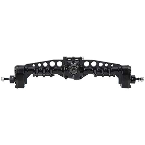 RiToEasysports Metal Rear Portal Axle Assembly, Upgraded Bevel Gear Set with 8.7in Length for 1/10 SCX10 III RC Crawler (Black