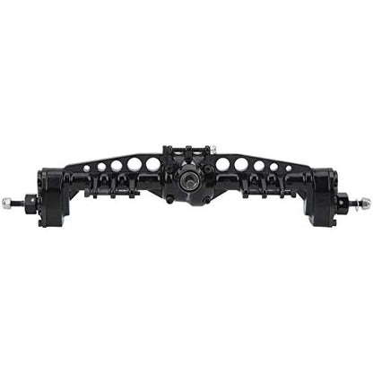 RiToEasysports Metal Rear Portal Axle Assembly, Upgraded Bevel Gear Set with 8.7in Length for 1/10 SCX10 III RC Crawler (Black