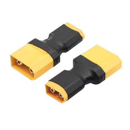3Pcs XT60 to XT90 Converter Plug, no Wire Adapter Battery Connector Plug | XT60 Male to XT90 Male Battery Adapter Plug, Plug and Play, for RC Lithium Battery or Plug Converter - style: XT60 Male to XT90 Male - 3Pcs