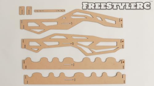 FreeStyleRC FS-003,Beams＆Stairs Obstacle,1/18 1/24 RC Crawler,Wooden kit that Requires Assembly