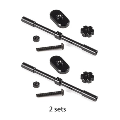 Aluminum Ultra-Light Body Mounts Chassis Brace, 70mm Width, 2 Sets | 7075 Aluminum CNC Machined, Black Anodized, with M3 Hardware, 5.9g Compact Lightweight