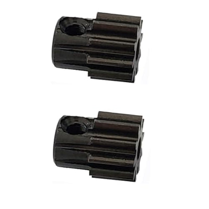 2Pcs 11T 32P Metal Steel Pinion Gear for Traxxas TRX4 TRX-4 TRX-6 RC Crawler Car Slash 4x4, Rustler Hoss,32-Pitch, Replace 6747 Pinion Gear Upgrade Parts