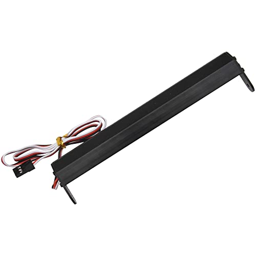 5.51" RC 15Led LED Light Bar Kit Body Shell Roof Light Lamp Compatible with Traxxas TRX-4 SCX10 Wraith 90046 D90 SCX10 II CC01 Redcat Gen7 Gen8 1/10 RC Crawler Car Truck (Red-Blue-White)
