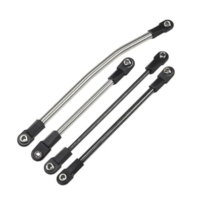 20pcs Link Rod End M4 Ball Joint Head for 1/10 RC Crawler Car for Traxxas TRX‑4 TRX6 SCX10 D90 TF2 CC01 Gen7 Gen8 Upgrades (20pcs Straight) - style: 20pcs Straight