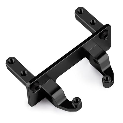 Aluminum Axle Servo Mount Base Stand, Black | Upgrade Parts, For 1/10 Axial SCX10 II 90046, RC Crawler Car - color: Black