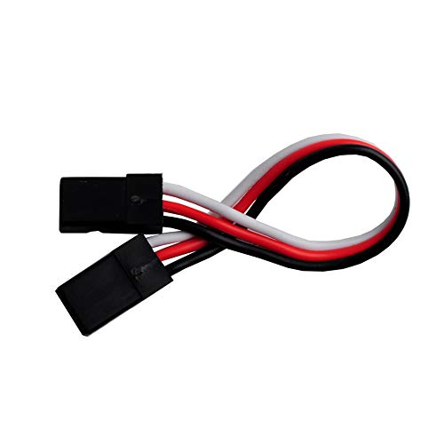 10PCS Servo Bracket Kit + 10PCS Extension Cable for MG995 MG996R – Aluminum Mount Set for Robot Arm, RC Car, Pan Tilt DIY