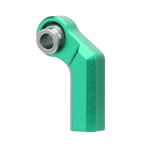 Bnineteenteam 4PCS RC Link Rod Ends M4 Curved CW 7mm Ball Head Set Alloy Steering Upgrade Replacement Parts for 1/10 Scale Model Cars (Green) - color: Green