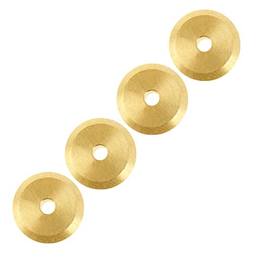 4Pack Vgoohobby RC 4mm Brass Wheel Hub Knuckle Counterweight Front Rear Wheel Axle Drive Shaft Joint Compatible with Axial SCX24 Deadbolt AXI90081 AXI00002 AXI00001 1/24 RC Crawler Car