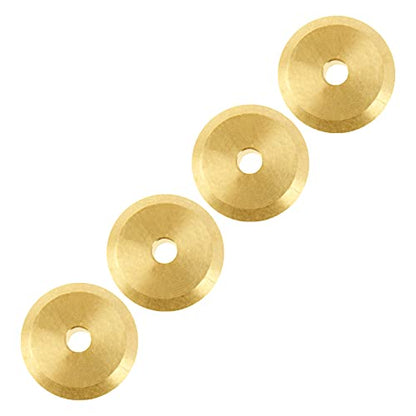 4Pack Vgoohobby RC 4mm Brass Wheel Hub Knuckle Counterweight Front Rear Wheel Axle Drive Shaft Joint Compatible with Axial SCX24 Deadbolt AXI90081 AXI00002 AXI00001 1/24 RC Crawler Car
