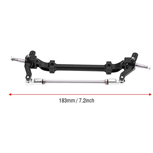 VBESTLIFE CNC Aluminum Front Steering Rod Link Axle for 1/14 RC Tractor Truck, Replacement Upgrade Steering Wheel Pole Assembly Parts