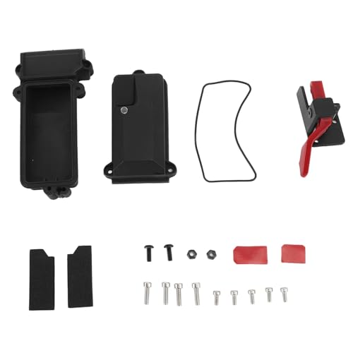 Plastic RC Receiver Box, Waterproof Boxs Receiver Radio Box Reset Switch ESC Protection Replacement for Traxxas TRX4 TRX-4 RC Car