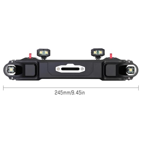 Upgrade Parts Compatible with Axial for SCX6 for Jeep for JLU for Wrangler Metal Front Rear Bumper for 1/6 RC Crawler