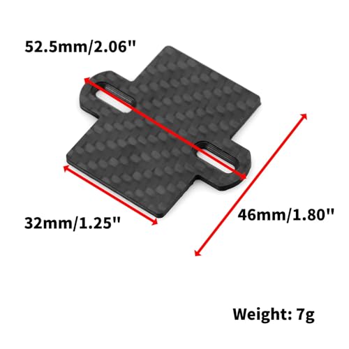 RC Car Upgrade Part for Traxxas for Slash 4X4 2WD 4WD 1/10 Carbon Fiber ESC Mount Plate Fixed Plate Short Course Truck Upgrade Parts Accessories