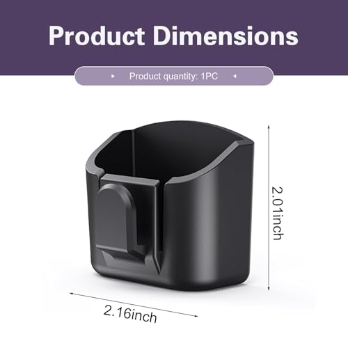 Car Key Box, Small Remote Control Organizer Box, 2.17In x 2.01In Car Storage Pocket, for Phone Money Cards Keys Glasses Remote (Black)
