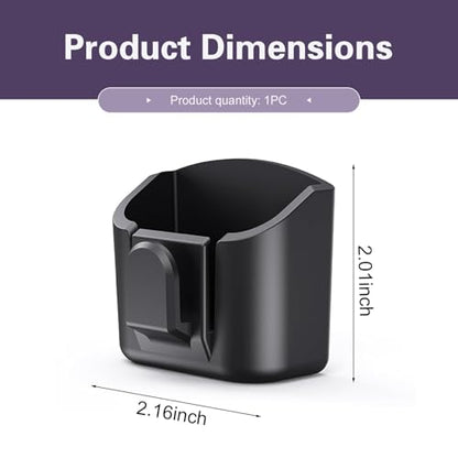 Car Key Box, Small Remote Control Organizer Box, 2.17In x 2.01In Car Storage Pocket, for Phone Money Cards Keys Glasses Remote (Black)