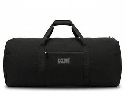 Heavy Duty Cargo Duffel Large Sport Gear Drum Set Equipment Hardware Travel Bag Rooftop Rack Bag - color: Black, size: 42" x 20" x 20"
