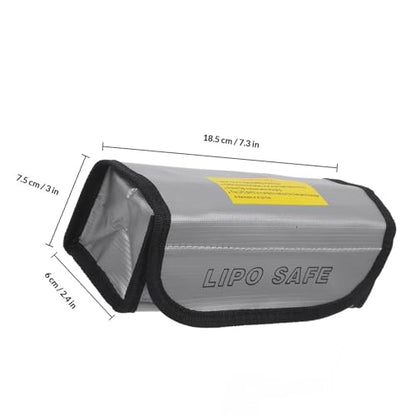 Fireproof Lipo Battery Storage Bag High-Temperature Resistant Reusable Safety Pouch for Rc Drone Batteries and Charging