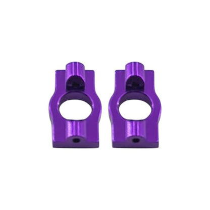 Caster Blocks C Hubs Metal Aluminum for Lo-si Micro b Upgrades Parts 1/24 Accessories RC car 2WD Buggy RTR LOS00007 Replacement(Purple) - color: Purple
