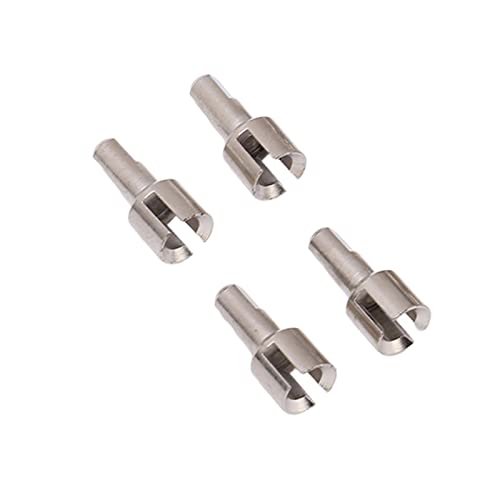 RC Drive Shaft Dogbones Aluminum Alloy Diff Cup Joint Axle Set 4pcs for 1 18 RC Car Upgrade Parts for A949 A959 A969 A979 K929 DIY Repair (Silver) - color: Silver