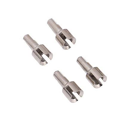 RC Drive Shaft Dogbones Aluminum Alloy Diff Cup Joint Axle Set 4pcs for 1 18 RC Car Upgrade Parts for A949 A959 A969 A979 K929 DIY Repair (Silver) - color: Silver