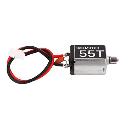 Topyond Metal Low Noise Lightweight RC Car Motor - 030 55T Brushed Motor | Metal Low Noise Lightweight RC Car Motor - 030 55T Brushed Motor with 11T Gear for AXIAL SCX24 1/24 0.8x0.6x0.5in