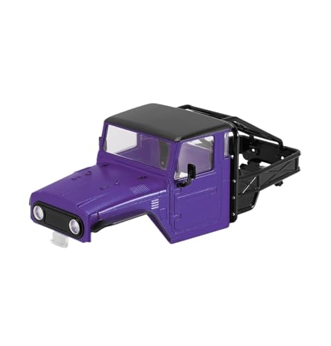 RC Spare Part Compatible with TRX4M for Defender for Bronco Hard Body Shell with Cage for 1/18 RC Crawler Car Upgrade Accessories(Purple) - size: Purple