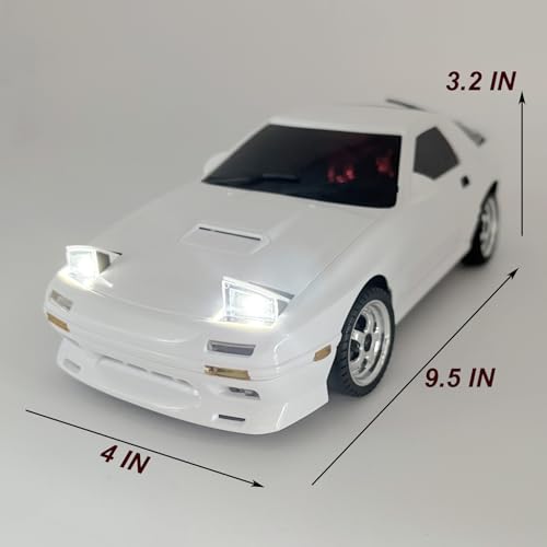 1/18 RC Drift Car with Gyro LDRC Drift Car RWD Proportional Control | Hobby RC Car Drifting and Race with ESP Gyroscope Metal Drive Shaft Independent Suspension Adult LD1802