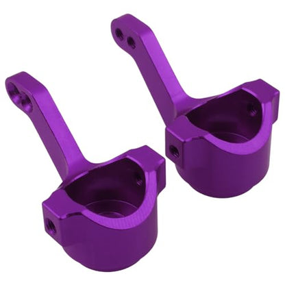 Hobbypark Aluminum Front C-hub Caster Blocks & Steering Knuckle for Volcano Epx/Pro RC 1/10 Monster Truck,Replacement of 102210 10221 (Purple)