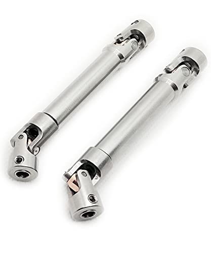 Stainless Steel RC Drive Shaft 90-125mm for 1/10 RC Crawler | CNC Machined,Heavy-Duty Drive Shafts,for 1/10 RC Crawler Traxxas TRX6 Axial SCX10 Wraith Capra D90 TF2 Redcat GEN8
