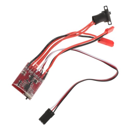 SHINEOFI 30a Brushed Motor Esc with Brake for Rc Car and Vessel, Dual Way Speed Controller with Precision and Responsiveness, Lightweight Abs Material for Marine Use in Different Water