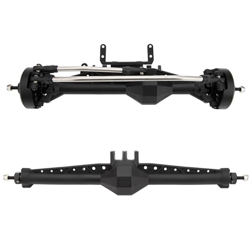 MEUS RACING 1/10 Nylon ISO Stright Axles with Front Axle Counterweight for Axial Capra II SCX10 II and Other DIY 1/10 RC Crawler (Capra Wheel Distance 224MM) - style: Capra Wheel Distance 224MM