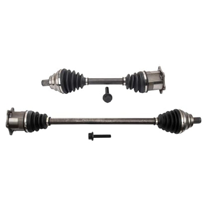 TRQ Front Driver and Passenger Side CV Axle Assembly Set 2 Piece Compatible with Dual Clutch Automatic Transmission 12-15 Volkswagen Passat TDI SE 12-13 Passat TDI SEL 14-15 SEL Premium - style: CSA55712