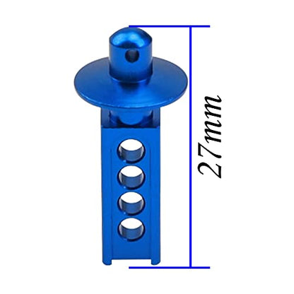 4Pcs Vgoohobby Aluminum Alloy RC Body Post Mounts Compatible with Traxxas Mini E-Revo Mini Slash 1/16 RC Car (Blue) - color: Blue