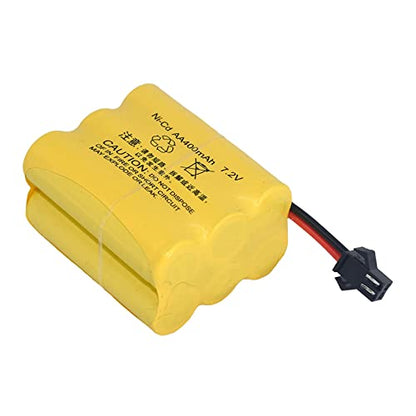 7.2V 400mAh NiCD Battery SM-2P Rev Male Plug for RC Model Buggy Car Truck Racing Speed Boat