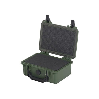 MEIJIA IP67 waterproof hard compact case,Customizable Fit Foam,8.12”x6.56”x 3.56”,Fit Use of Drones, Cameras,Equipments,lens (Green) - color: Green, size: 8.12 x 6.56 x 3.56 inches