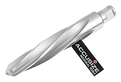 Accusize Industrial Tools 1-1/16'' H.S.S. Aligning Reamer with 3/4'' / 0.75'' Weldon Shank, Spiral Flute, 0521-1716 - size: 1-1/16 in