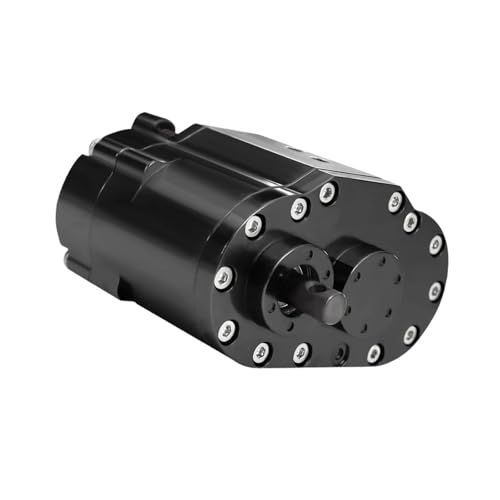 Menolana RC 2 Speeds Transfer Case Gearbox Upgrade Part Replacement Lightweight Box for SCX10 Truck Model 1/10 RC Crawler, Black