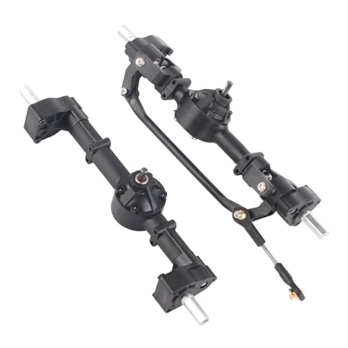 Metal Front Rear Axle, RC Vehicle Front Rear Axles Kit for WPL C14 C24 C34 C44 B14 B24 1/16 RC Car Upgrade Parts